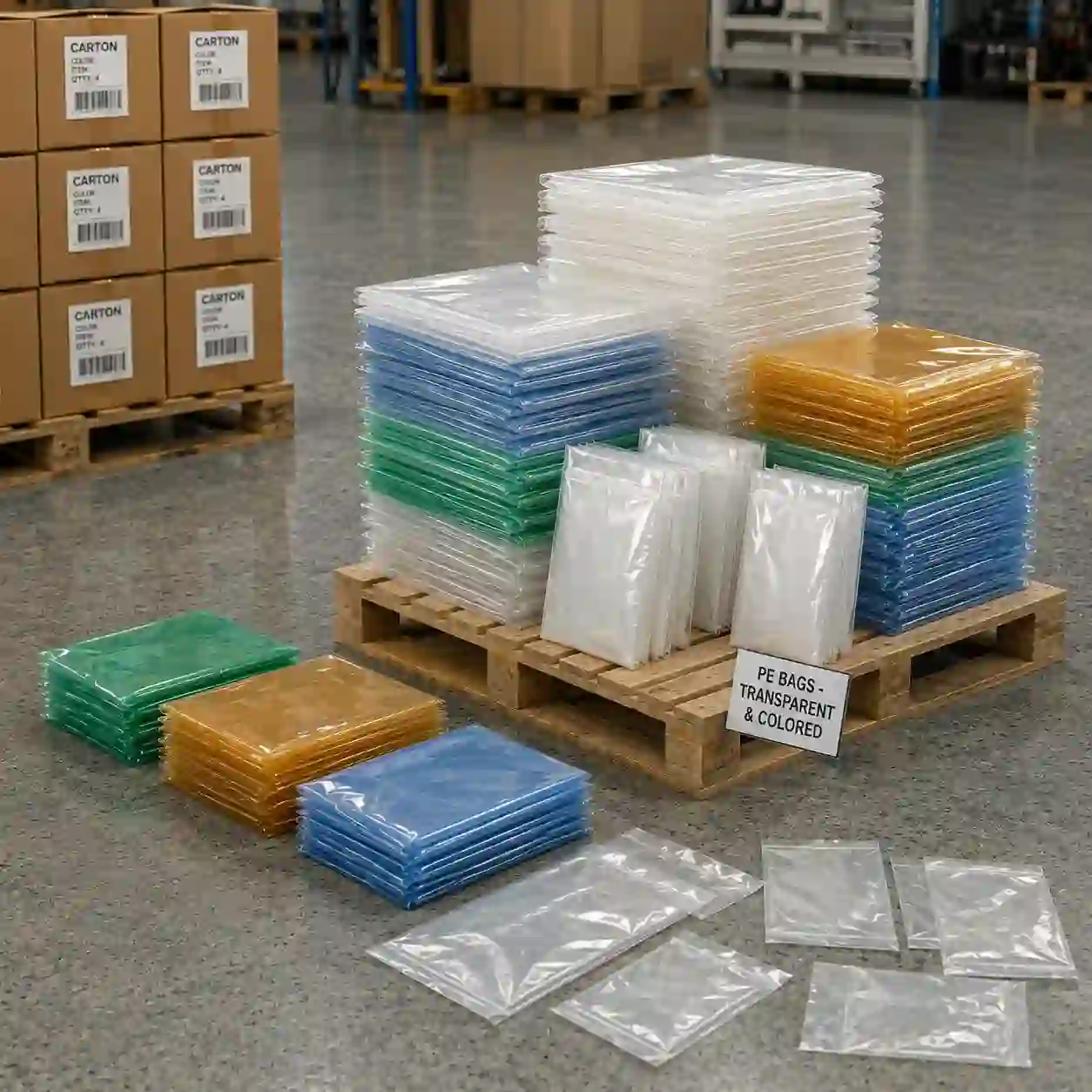 Bolsas de polietileno transparentes y de colores para empaque de producto en Puebla